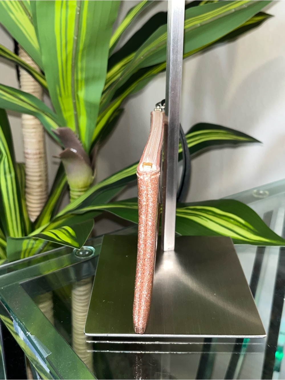 kate spade Rose Gold Glitter Wristlet Pouch - Picture 9 of 9